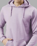 Adro Men'S Cotton Neck Hooded Sweatshirt (H24-Pln-Pu_Lavendar,LavendarApparel,M