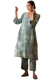 Gosriki Women'S Rayon Viscose Straight Printed Kurta With Pant (Robin Pista-Vks01-Gs_S_Pista_Small),Pista,,B0F1SRDNQG