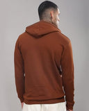 ADRO Anime Hoodies for Men 320 GSM Soft Cotton Hoodie Long Lasting Anime Printed Hoodie for Winter | Mens Hoodies | Sweatshirt for Men | H24-M-DREAM-BR-L,Downtown Brown