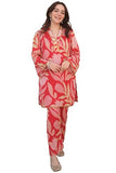 Anni Designer Women'S Cotton Blend Printed Ethnic Co-Ord Set (Badima Red_Xxl_Red_Xx-Large),Red,2XL