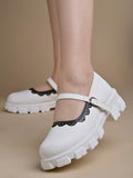 Shoetopia Round Toe White Mary Janes Bellies For Women & Girls /Eu36,White,3,B0DK7B5LLS