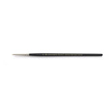 Winsor & Newton Series 7 Kolinsky Sable Miniature Watercolor Brush Short Handle Round #0, Black
