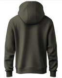 Adro Men'S Cotton Neck Hooded Sweatshirt (H21-M-Byo-Ol_Olive_2Xl)