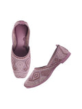 Shoetopia Embroidered Ethnic Peach Ballerinas For Women & Girls /Eu41,Peach,8,B0F9FP428F