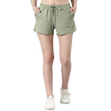 Enamor Women'S Hotpants (A704_Pale Fern Melange_Xl)