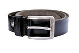 Monktril Black Leather Belt