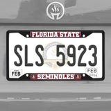 Florida State Seminoles Metal License Plate Frame Black Finish