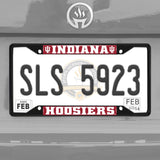 Indiana Hooisers Metal License Plate Frame Black Finish