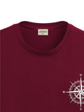 ADRO Tshirt for Men | Printed T Shirt for Men | 100% Cotton Tshirt | Graphic Printed T-Shirt | Chest Printed Tshirt | Unisex Tshirt | T-Shirts Men| RN24-STICK-COMP-MR-M Maroon,Maroon