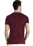 Adro Men'S Regular Fit T-Shirt (Rnr-M-Usa-Bg_Maroon_S)