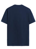 Adro Mens Smile Printed Cotton T-Shirt_Rn24-L2-Smile-Nb-Xl Navy Blue