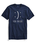 Adro You Decide Mens Printed T-Shirts (Rnr-M-Dec-Nb_Navy_2Xl)