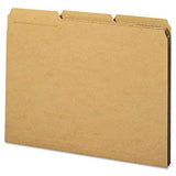 Kraft File Folders, 1/3 Cut Right, Reinforced Top Tab, Letter, Kraft, 50/Box