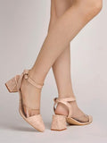 Shoetopia Womens Belly-095 Cream Heeled Sandal - 7 Uk (Belly-095-Cream),Cream,7,B0CSNF8B2V