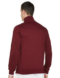 Fyltr Men'S Casual Stand Collar Jacket With Rib Details - Full Zipper | Full Sleeve Branding | Casual Winterwear For Men,Berry Cherry,Berry Cherry,2Xl
