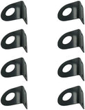 xyocx Light Mounting Bracket Black Mounting Bracket for 3/4 Round Light Powder Coated Trailer RV Vision(8 Pack)