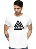 Adro Triangle Mens Printed T-Shirt (Rnr-M-Tkt-Wh_White_M)