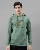 Adro Men'S Cotton Blend Neck Hooded Regular Sweatshirt (H24-Bcl-Pt_Pista, 2Xl