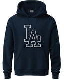 Adro Men'S Cotton Neck Hooded Sweatshirt (H24-La-Nb-Xl_Navy Blue)