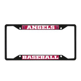 Los Angeles Angels Metal License Plate Frame Black Finish