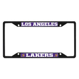 Los Angeles Lakers Metal License Plate Frame Black Finish