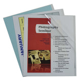 Report Covers Only, Vinyl, Clear, 11 X 8 1/2, 100/Bx, 31357