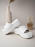 Shoetopia Girls P-1 White Wedge Sandal - 8 Uk (Girls-P-1-White),White,8,B0CRPF43FH