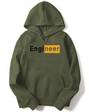 Adro Men'S Cotton Neck Hooded Sweatshirt (H20-M-Egn-Ol_Olive_S)