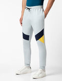 Fyltr Men'S Colourblock Joggers With Elasticated Waist And Contrast Drawstrings,Crystal Clear,Crystal Clear,36