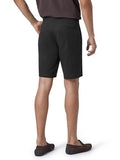 Xyxx Men Twill Cotton Chinos Shorts, Regular Fit, Solid, Pack Of 1, Cb1Sht05_32, Pitch Black, 32
