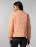 Fyltr Women'S Winter Puffer Jacket With Patch Pockets - Stylish Boxy Fit | Full Sleeves | Extended Placket | Snap Button | Casual Winterwear For Women,Peachy Opal,Peachy Opal,2Xl