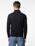 Fyltr Men'S Casual Stand Collar Jacket With Half Zip Branding | Full Sleeve | Casual Winterwear For Men,Every Ebony,Every Ebony,2Xl