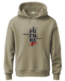 Adro Men'S Cotton Blend Neck Hooded Sweatshirt (H24-Ftr-Be-L_Beige)