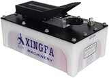 Air Hydraulic Pump 10,000 PSL, 3L ReservoirNPT 3/8 Oil Outlet, NPT 1/4 Inlet, HydraulicPump Air Hydraulic Foot Pump, White-US