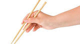 Adaamya Set of 10/20 / 50 Pairs Natural Round Bamboo Disposable Chopsticks, Size 8 (Color & Design May Vary) (10)