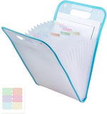 Roktry File Folder 13 Pockets Accordion File Organizer With Labels, Portable Document Receipt Organizer Hold A4 Letter Size Pape