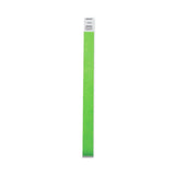 Crowd Management Wristband, Sequential Numbers, 9 3/4 X 3/4, Neon Green, 500/Pk