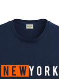 Adro Tshirt For Men | Printed T Shirt For Men | 100% Cotton T-Shirt |Printed T Shirt | T-Shirts | Rn24-Nky-Nb-Xl Navy Blue
