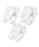 The Baby Company Kids Unisex Cotton School Socks (Ankle Length) White Color (Pack Of 3) (23 Years).