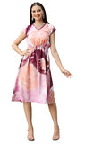 Leriya Fashion One Piece Dress For Women| Midi Dress For Women| Birthday Dress For Women (Medium, Purple)