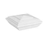 YardSmart 73012500 New England Top with Glue Vinyl Railing, 4 x 4, White