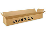 BOTAD 3 Ply Plain Corrugated Golden Box/Shipping Box/Gift Packaging Box 13 x 5 x 2.5 inches (150)