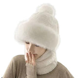 Syga Sygabalaclava Face Cover For Women Winter Cap Comfortable Scarf Mask Ear Neck Protection (Above 15 Year) White