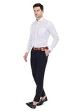 Xjarvis Clifton Men'S Regular Fit Cotton Blend Plain Shirt Full Sleeves Casual & Formal Summer Shirt With Pocket Design & Spread Collar Pack Of 2 (Black/White M),White & Black,,B0D7HV8D2T
