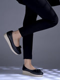 Shoetopia Bow Detailed Casual Black Loafers For Women & Girls /Eu36,Black,3,B0DZVQG2LG