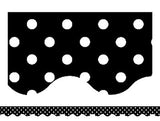 Black Mini Polka Dots Border Trim Learning Materials Classroom Decorations Tcr4671 Teacher Created Resources