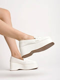 Shoetopia Women'S Block Heel Pumps White,White,7,B0CNVQCHY4