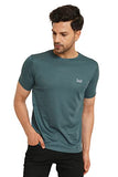 Lookmark Men'S Stylish Polyester T-Shirt(Mt16-Green-L)