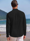 Leriya Fashion Men'S Solid Regular Fit Shirt (Lf-Ms-6242_Black
