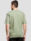 ADRO Oversize T Shirt for Men | Drop Shoulder T Shirt | Mens Oversize T-Shirt | 220 GSM Cotton Oversize Tshirt | Trendy Front and Back Printed T Shirt|OVR24-L1-PHONE-OL-L Olive,Olive